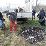 Les chasseurs nettoyent les bois