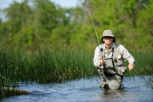 Pêcheur en rivière