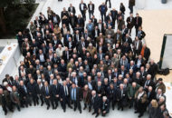 Photo lors de l'assemblée générale de la Fédération Nationale de la Chasse 2018