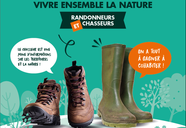 Randonneurs et chasseurs partagent la nature 